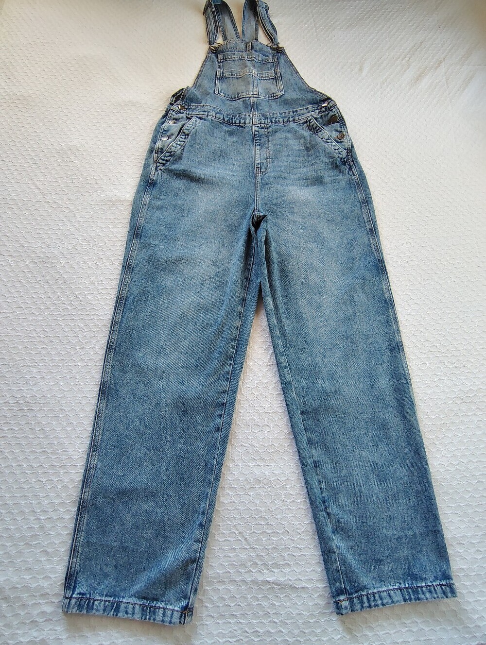 Celebrity Pink Light Blue Denim Overalls